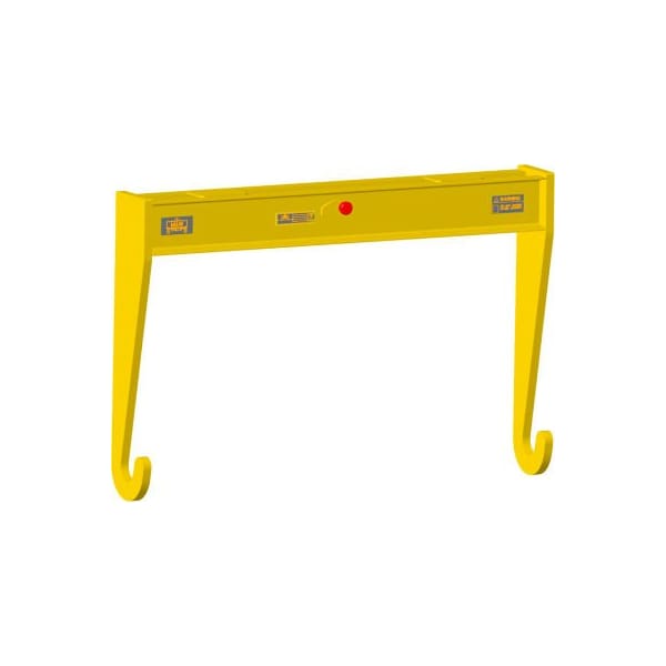 Machining & Welding By Olsen M&W 36" Dia. X 72"L Roll Lifting Beam, Yellow, 18"L x 40"W x 78"H, 255lbs, 6000 Lb. Capacity 20755 - main